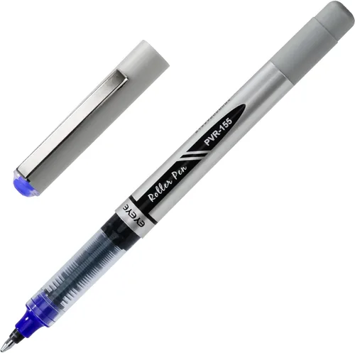 Vista 5 de EYEYE Bolígrafos de rodillo de 1.0mm, 6 bolígrafos de rodillo negros y 6 azules de punta gruesa de secado rápido, bolígrafos de tinta líquida