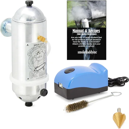 Vista 11 de Big Kahuna - Generador de humo frío con adaptador de parrilla de cerámica, cuerpo de aluminio resistente fabricado en Estados Unidos, incluye