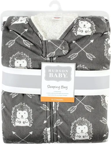 Vista 2 de Hudson Baby Visón de bebé unisex con saco de dormir interior sherpa, saco de dormir, manta