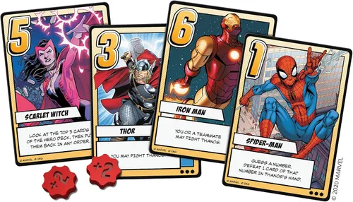 Vista 5 de Infinity Gauntlet: A Love Letter - Juego de cartas Save The Universe from Thanos! Juego de estrategia para niños y adultos ambientado en el universo