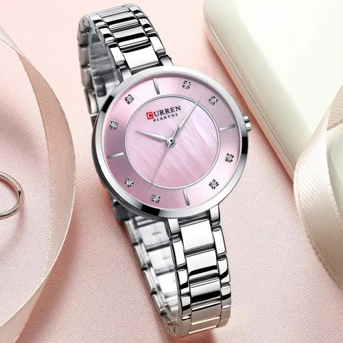 Vista 4 de Relojes Mujer Oro Rosa Top Marca de Lujo Reloj de las Mujeres de Cuarzo Impermeable Reloj de Pulsera de las Mujeres de las Señoras Niñas
