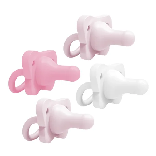 Vista 8 de Dr. Brown's HappyPaci - Chupete para bebé, rosa claro, rosa, blanco
