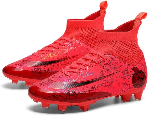 Vista 2 de Zapatos de fútbol para hombre, transpirables, para atletismo, para exteriores, firmes, para entrenamiento de césped