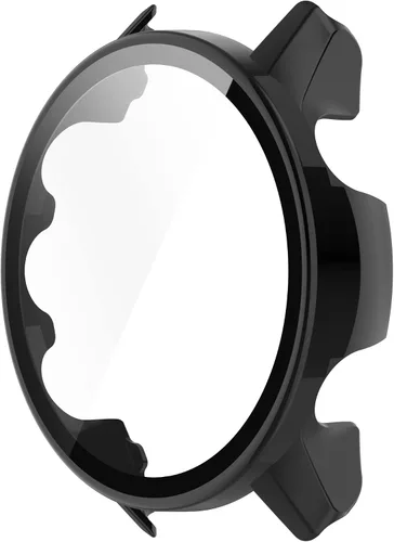 Vista 5 de Funda protectora compatible con Garmin Forerunner 955 Protector de pantalla para Garmin Forerunner 955 Solar PC+vidrio templado cobertura completa 3
