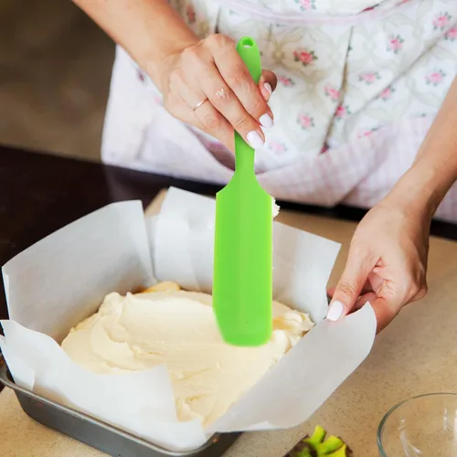Vista 7 de SEWACC Thick Food-grade Silicone Jar Spatula Dual-sided Scraper for Baking Mixing Sourdough Heat-resistant Kitchen Tool for Cooking and Salad