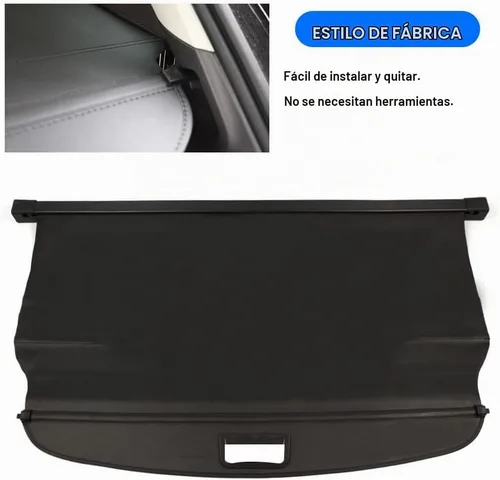 Vista 7 de Cubierta de carga para accesorios de Hyundai Tucson 2010 2011-2013 2014 2015, protector de sombra de baúl, equipaje, cubierta de seguridad