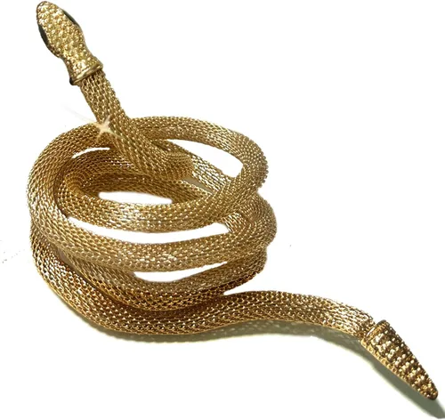 Vista 9 de Pulsera de serpiente flexible LAKIYOYO para mujer, gargantilla punk ajustable - Collar de medusa flexible multiuso, joyería de Halloween