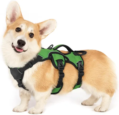 Vista 47 de rabbitgoo - Arnés para perros a prueba de fugas, arnés para mascotas acolchado y suave de cuerpo completo, arnés reflectante ajustable sin tirones