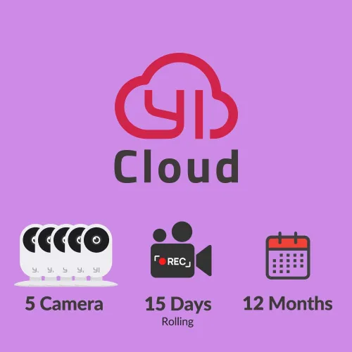 Vista 6 de YI/Kami Cloud Plan 3 Month, 1 Camera, CVR storage service [PC/Mac Online Code]