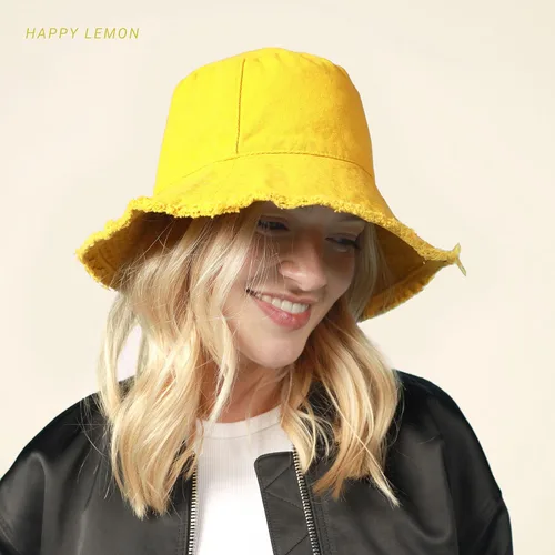 Vista 6 de CHOK.LIDS Sombreros de pescador deshilachados para mujeres y hombres, unisex, de algodón lavado, flexible, de ala ancha, boonie, para exteriores