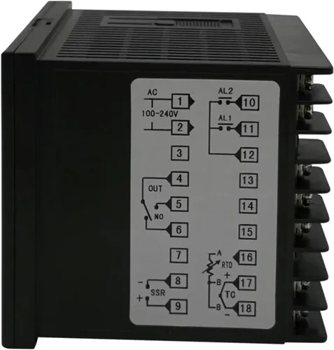 Vista 3 de Pid Digital Temperature Controller Max Adjust Temperature 1372 Degrees Celsius+Heat Sink+2M K Thermocouple+Max 40A SSR(HD101)