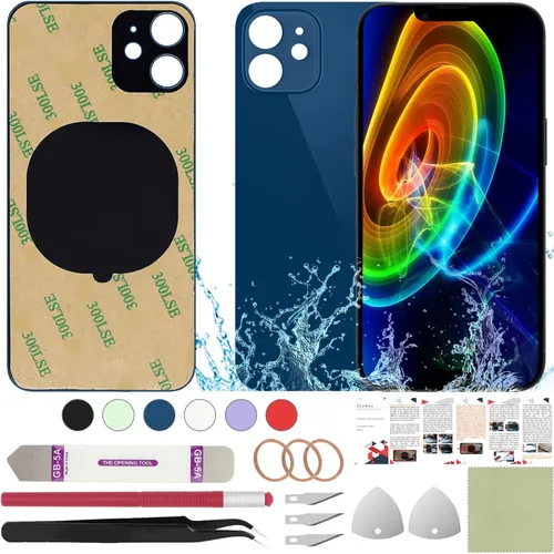 Vista 31 de Funda trasera de repuesto compatible con iPhone 8 de 4.7" + Herramientas profesionales (Gris espacial) Incluye herramientas profesionales, cinta