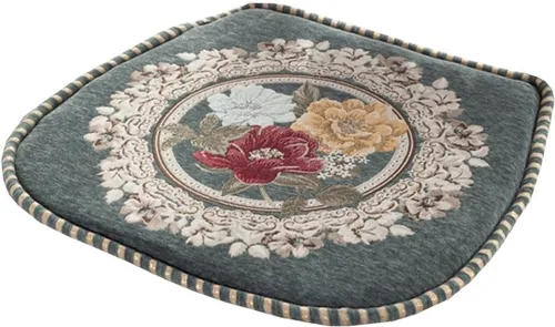 Vista 13 de EORNOW Juego de cojines para silla de comedor con lazos, juego de 1/2/4, almohadillas antideslizantes para silla de comedor con funda extraíble