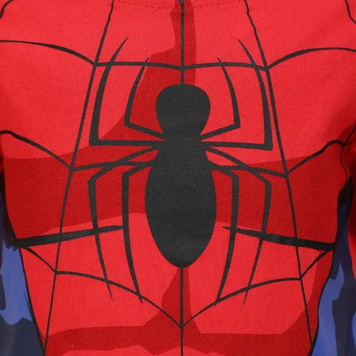 Vista 2 de Marvel Spiderman - Conjunto de camiseta y pantalón deportivo para niños pequeños - RojoAzul