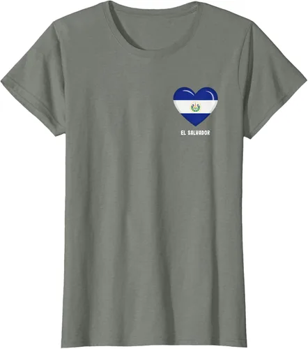 Vista 15 de Camiseta Bandera de El Salvador Camiseta salvadoreña, Negro
