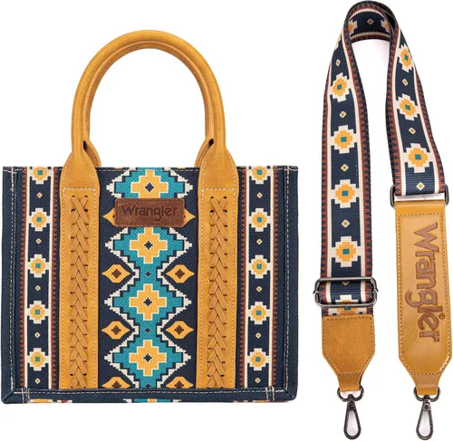 Vista 3 de Wrangler Aztec Tote Bag for Women Boho Shoulder Purses and Handbags