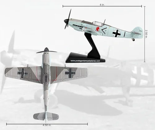 Vista 3 de Daron Postage Stamp Bf109 Adolf Galland 1/87 PS5336-5