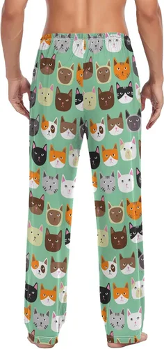 Vista 2 de Cute Sloth Pajama Pants Mens Lounge Pants Super Soft Men Pajama Bottoms with Pockets Drawstring