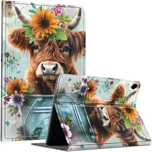 Vista 62 de Slim Case for Samsung Galaxy Tab S10 Lite / S10 FE / S9 FE 10.9" & Galaxy Tab S9 11", Multi-Angle Stand PU Leather Smart Folio Cover with Soft TPU