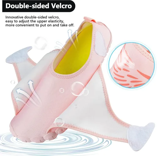 Vista 5 de Zapatos de agua para mujer y hombre, zapatos de natación, zapatos de yoga descalzos, zapatos de playa, calcetines acuáticos, zapatos de agua