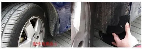 Vista 5 de 4 piezas de protectores de lodo y salpicaduras para parachoques delanteros Compatible con 1998 1999 2000 2001 2002 2003 2004 2005 VW GOLF MK4 JETTA