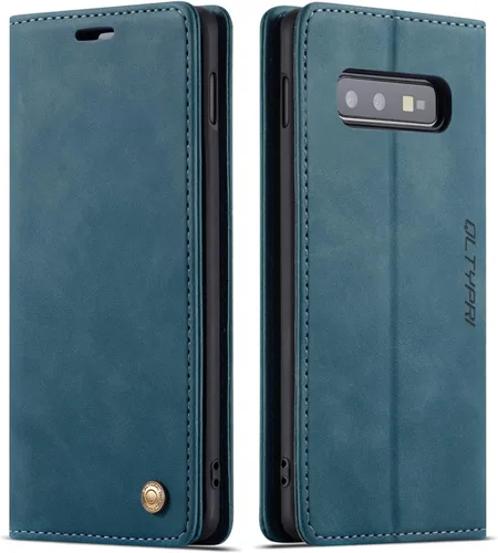 Vista 8 de Funda de cuero estilo cartera vintage para Samsung S