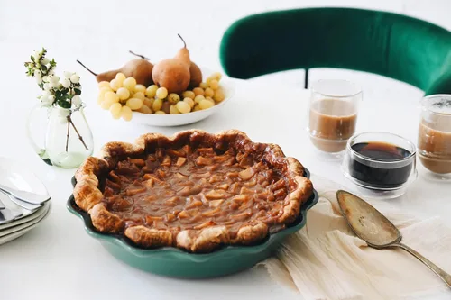 Vista 2 de Le Creuset - Molde para tartas Heritage de cerámica, 22.86 cm, alcachofa