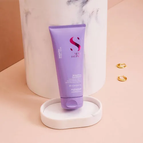 Vista 3 de Alfaparf Milano Semi Di Lino - Acondicionador suave para cabello encrespado y rebelde, acondicionador desenredante suave con semillas de lino