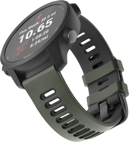 Vista 2 de ISABAKE Correa de reloj Garmin de silicona suave para Garmin Vivoactive 3/Samsung Galaxy Active 2/Garmin Forerunner 245/245 Music 645/Forerunner 645