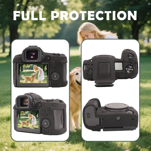 Vista 4 de Funda para cámara Canon EOS R5 Mark II, color negro