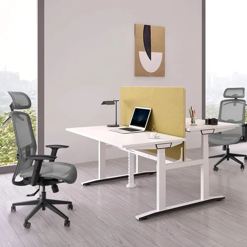 Vista 2 de Furmax Silla ejecutiva ergonómica de oficina con asiento de malla, respaldo alto, silla de escritorio para computadora con reposacabezas ajustable