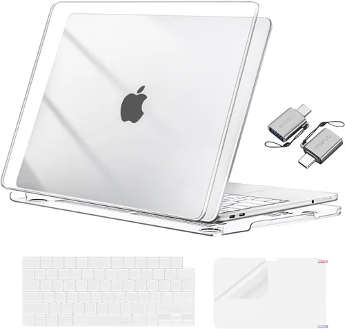 Vista 20 de MOSISO Compatible con MacBook Neo Case 13 pulgadas 2026 A3404 A18 Pro Chip Rubor de cristal
