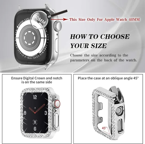 Vista 2 de Joyozy - Bandas de repuesto, delgadas y a la moda compatibles con Apple Watch de 1.49, 1.57, 1.65 y 1.73 pulgadas, de resina, muy cómodas