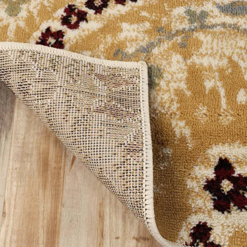 Vista 6 de Superior Elegant Augusta Alfombras florales modernas con respaldo de yute para oficina, dormitorio, entrada, comedor, cocina, colección Augusta