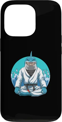 Vista 10 de iPhone 12 Pro Max Jiu Jitsu Shark con Gi - Estuche de agarre y judo
