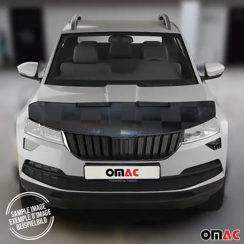 Vista 2 de OMAC Sujetador con capucha para VW Beetle 2012-2019 negro a cuadros 1 pieza