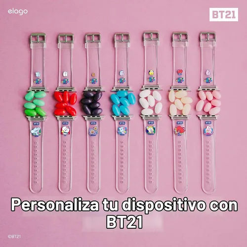 Vista 2 de elago Correa BT21 compatible con Apple Watch Series ULTRA/SE/9/8/7/6/SE/5/4/3/2/1 [producto oficial]