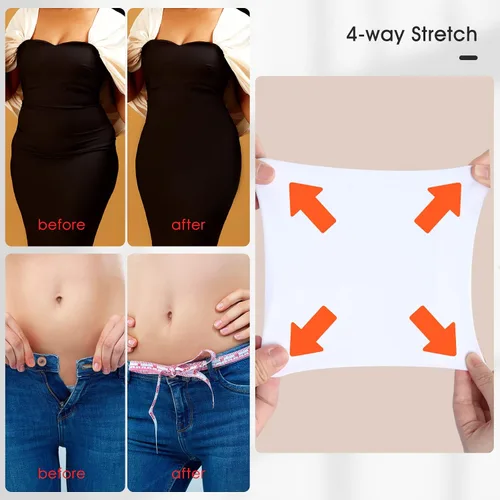 Vista 5 de Subuteay Pantalones cortos para debajo de los vestidos para mujer, de encaje, pantalones cortos para mujer, cintura media, blanco, talla XXL