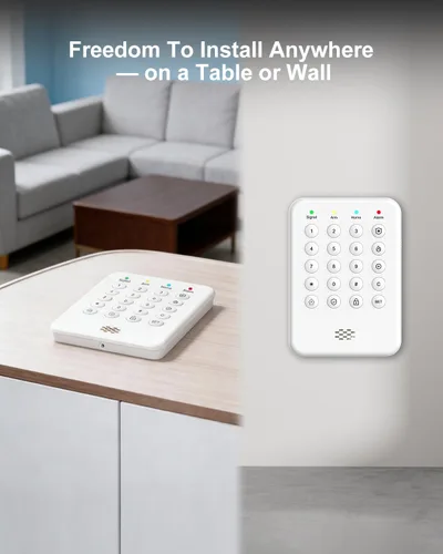 Vista 6 de Sistema de Seguridad Inalámbrico WiFi para el Hogar - Sistema de Alarma Inteligente para Hogar y Empresa, Expandible, Teclado Independiente, Alertas