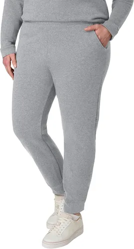 Vista 14 de Hanes Pantalones deportivos para mujer - EcoSmart Fleece Joggers - Pantalones de descanso sin bolsillos con parte inferior abierta - Tallas Ébano