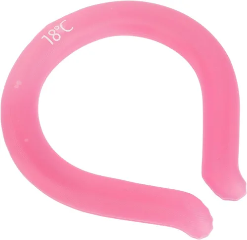 Vista 10 de Tubo de enfriamiento para el cuello, collar de hielo reutilizable, anillo frío duradero para el cuello, enfriamiento corporal portátil para Azul