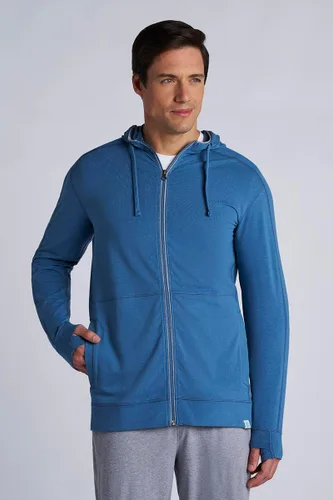 Vista 3 de Coolibar Sudadera con capucha y cremallera para hombre - Protección solar UPF 50+ - LumaLeo