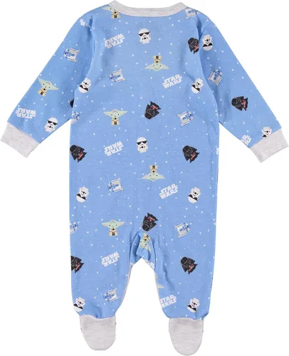 Vista 2 de STAR WARS Mandalorian The Child Baby - Pijama de manga larga con pies para bebé
