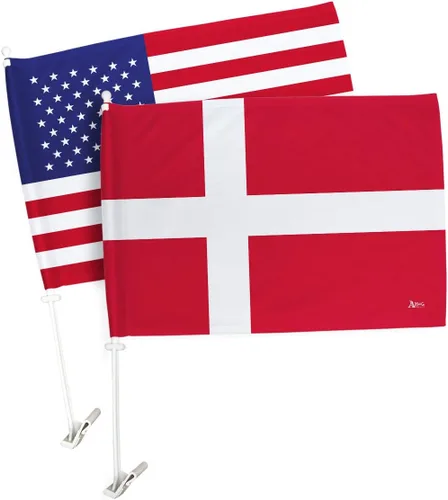 Vista 108 de Paquete de bandera de coche de la Copa del Mundo 2022 de Gales, bandera americana para carros, decoración de automóviles, pancarta pequeña