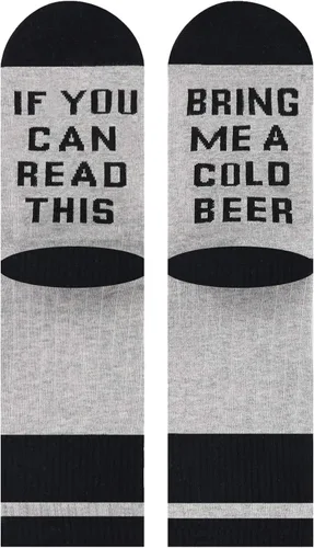 Vista 3 de Zmart If You Can Read This Socks with Funny Saying for Men Teens Novelty Gifts