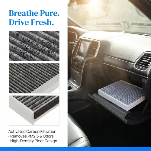 Vista 2 de Filtro de aire de cabina BW183 para Durango (2011-2023), Grand Cherokee (2011-2023)