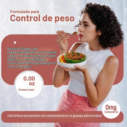 Vista 6 de WonderSlim Comida de Proteína, Mezcla de Sloppy Joe, 12g de Proteína, Sin Gluten (7 unidades)