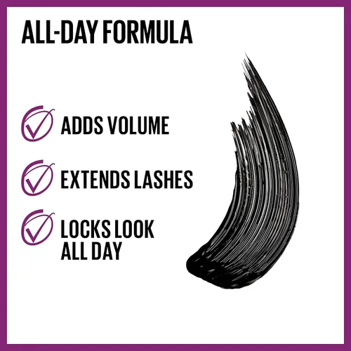 Vista 3 de Maybelline The Falsies Lash Lift - Máscara impermeable + paquete de agua micelar Garnier SkinActive, incluye 1 máscara en negro marrón y 1 removedor
