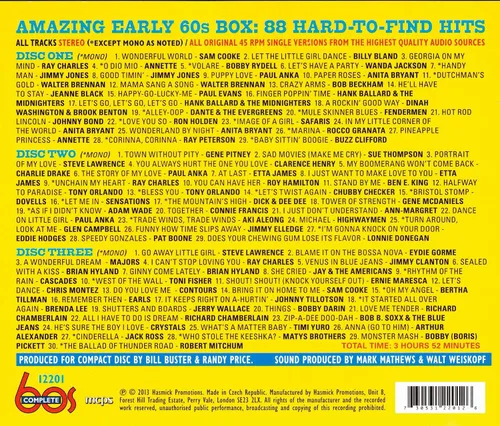 Vista 2 de Amazing Early 60s Box 88 Hard-To-Find Hits Various