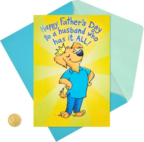 Vista 8 de Hallmark Divertida tarjeta del día del padre para marido (banda que lo tiene todo)